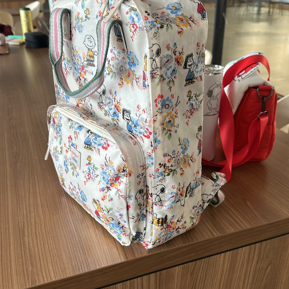 Peanuts Snoopy X Cath Kidston 15 inches rosewood backpack - Picture 8 of 10
